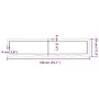 Estante de pared madera maciza roble sin tratar 140x30x(2-4) cm | Foru.es | Tu tienda online para hogar, jardín y más Foro24.es