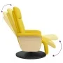 Sillón reclinable con reposapiés tela amarillo claro | Foru.es | Tu tienda online para hogar, jardín y más Foro24.es