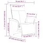 Sillón reclinable de masaje con reposapiés tela amarillo claro | Foru.es | Tu tienda online para hogar, jardín y más Foro24.es
