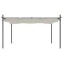 Pérgola con cubierta retráctil color crema 395x292x230 cm de , Carpas y cenadores - Ref: Foro24-360117, Precio: 305,16 €, Des...
