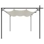 Pérgola con cubierta retráctil color crema 395x292x230 cm de , Carpas y cenadores - Ref: Foro24-360117, Precio: 305,16 €, Des...
