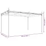 Pérgola con cubierta retráctil color crema 395x292x230 cm de , Carpas y cenadores - Ref: Foro24-360117, Precio: 305,16 €, Des...