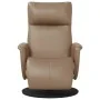 Sillón reclinable con reposapiés cuero sintético capuchino de , Sillones - Ref: Foro24-356548, Precio: 209,52 €, Descuento: -5%%