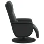 Sillón reclinable masaje con reposapiés cuero sintético negro de , Sillones - Ref: Foro24-356557, Precio: 250,75 €, Descuento...