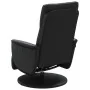 Sillón reclinable masaje con reposapiés cuero sintético negro de , Sillones - Ref: Foro24-356557, Precio: 250,75 €, Descuento...