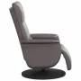 Sillón reclinable de masaje con reposapiés cuero sintético gris | Foru.es | Tu tienda online para hogar, jardín y más Foro24.es