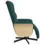 Sillón reclinable con reposapiés tela verde oscuro | Foru.es | Tu tienda online para hogar, jardín y más Foro24.es