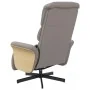 Sillón reclinable de masaje con reposapiés tela gris taupe | Foru.es | Tu tienda online para hogar, jardín y más Foro24.es