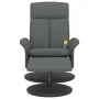 Sillón reclinable de masaje con reposapiés tela gris oscuro | Foru.es | Tu tienda online para hogar, jardín y más Foro24.es