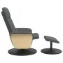 Sillón reclinable de masaje con reposapiés tela gris oscuro | Foru.es | Tu tienda online para hogar, jardín y más Foro24.es
