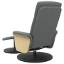 Sillón reclinable de masaje con reposapiés tela gris oscuro | Foru.es | Tu tienda online para hogar, jardín y más Foro24.es