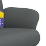 Sillón reclinable de masaje con reposapiés tela gris oscuro | Foru.es | Tu tienda online para hogar, jardín y más Foro24.es
