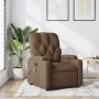 Sillón reclinable con masaje de tela marrón by , Armchairs - Ref: Foro24-372495, Price: 245,19 €, Discount: -5%%