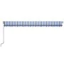 Toldo automático retráctil azul y blanco 600x350 cm by , Awnings - Ref: Foro24-3069246, Price: 685,47 €, Discount: -5%%