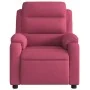 Sillón de masaje reclinable de terciopelo vino tinto | Foru.es | Tu tienda online para hogar, jardín y más Foro24.es