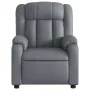 Sillón reclinable de cuero sintético gris de , Sillones - Ref: Foro24-373563, Precio: 201,07 €, Descuento: -5%%