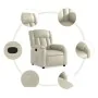 Sillón reclinable de cuero sintético crema de , Sillones - Ref: Foro24-373561, Precio: 247,98 €, Descuento: -5%%