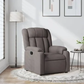 Sillón reclinable de tela gris taupe by , Armchairs - Ref: Foro24-373582, Price: 232,97 €, Discount: -5%%