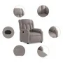 Sillón reclinable de tela gris taupe von , Sessel - Ref: Foro24-373582, Preis: 232,97 €, Rabatt: -5%%