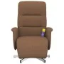 Sillón reclinable de masaje con reposapiés tela marrón | Foru.es | Tu tienda online para hogar, jardín y más Foro24.es