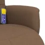 Sillón reclinable de masaje con reposapiés tela marrón | Foru.es | Tu tienda online para hogar, jardín y más Foro24.es
