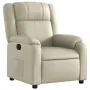 Sillón reclinable de cuero sintético crema | Foru.es | Tu tienda online para hogar, jardín y más Foro24.es