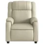 Sillón reclinable de cuero sintético crema | Foru.es | Tu tienda online para hogar, jardín y más Foro24.es