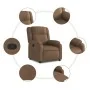 Sillón reclinable de tela marrón | Foru.es | Tu tienda online para hogar, jardín y más Foro24.es