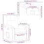 Sillón reclinable de tela marrón | Foru.es | Tu tienda online para hogar, jardín y más Foro24.es