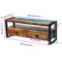 Mueble de TV madera maciza reciclada de , Muebles TV - Ref: Foro24-243275, Precio: 242,88 €, Descuento: -5%%