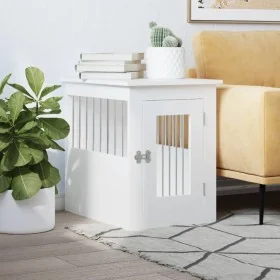 Jaula para perros madera de ingeniería blanco 45x62x59 cm de , Casetas para perros - Ref: Foro24-838309, Precio: 75,17 €, Des...
