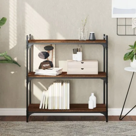 Librería 3 estantes madera ingeniería roble marrón 80x30x86 cm | Foru.es | Tu tienda online para hogar, jardín y más Foro24.es