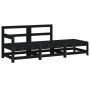 Juego de muebles de jardín 3 pzas madera maciza de pino negro | Foru.es | Tu tienda online para hogar, jardín y más Foro24.es