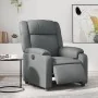 Sillón reclinable eléctrico de cuero sintético gris | Foru.es | Tu tienda online para hogar, jardín y más Foro24.es