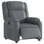 Sillón reclinable eléctrico de cuero sintético gris | Foru.es | Tu tienda online para hogar, jardín y más Foro24.es