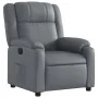 Sillón reclinable eléctrico de cuero sintético gris | Foru.es | Tu tienda online para hogar, jardín y más Foro24.es