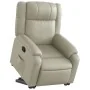 Sillón reclinable elevable cuero artificial color crema | Foru.es | Tu tienda online para hogar, jardín y más Foro24.es