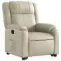 Sillón reclinable elevable cuero artificial color crema | Foru.es | Tu tienda online para hogar, jardín y más Foro24.es