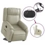 Sillón reclinable elevable cuero artificial color crema | Foru.es | Tu tienda online para hogar, jardín y más Foro24.es