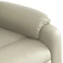 Sillón reclinable elevable cuero artificial color crema | Foru.es | Tu tienda online para hogar, jardín y más Foro24.es