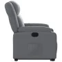 Sillón reclinable elevable cuero artificial gris | Foru.es | Tu tienda online para hogar, jardín y más Foro24.es