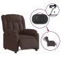 Sillón reclinable eléctrico tela marrón oscuro | Foru.es | Tu tienda online para hogar, jardín y más Foro24.es