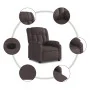 Sillón reclinable eléctrico tela marrón oscuro | Foru.es | Tu tienda online para hogar, jardín y más Foro24.es