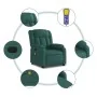 Sillón reclinable de masaje eléctrico tela verde oscuro | Foru.es | Tu tienda online para hogar, jardín y más Foro24.es