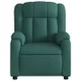 Sillón reclinable de masaje eléctrico tela verde oscuro | Foru.es | Tu tienda online para hogar, jardín y más Foro24.es