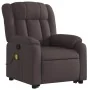 Silla de masaje reclinable de pie de tela marrón oscuro | Foru.es | Tu tienda online para hogar, jardín y más Foro24.es
