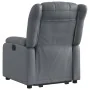 Sillón reclinable elevable eléctrico de cuero sintético gris de , Sillones - Ref: Foro24-3205281, Precio: 338,23 €, Descuento...