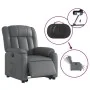 Sillón reclinable elevable eléctrico de cuero sintético gris de , Sillones - Ref: Foro24-3205281, Precio: 338,23 €, Descuento...