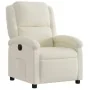 Sillón reclinable eléctrico de terciopelo blanco crema de , Sillones - Ref: Foro24-3204287, Precio: 270,27 €, Descuento: -5%%