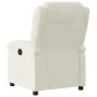 Sillón reclinable eléctrico de terciopelo blanco crema de , Sillones - Ref: Foro24-3204287, Precio: 270,27 €, Descuento: -5%%